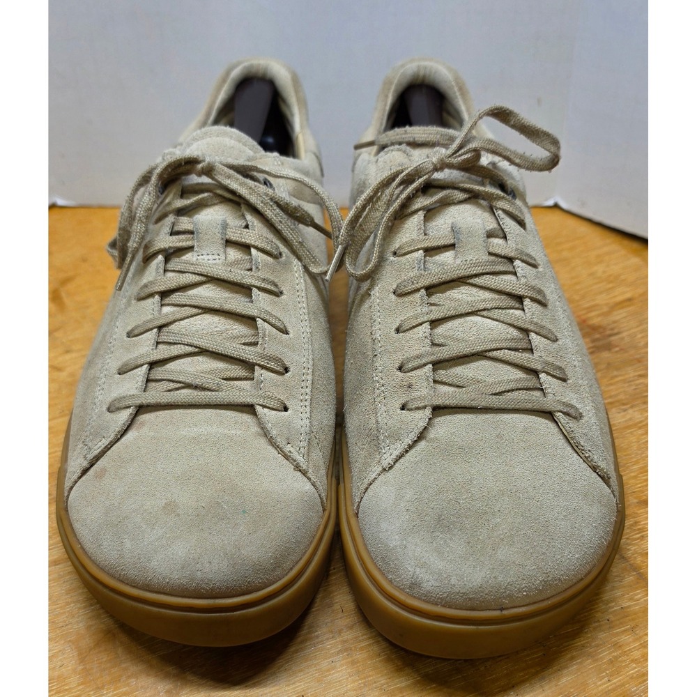 Birkenstock Bend Low Suede Sneakers Sand Beige Gum Sole Mens 44 L EU 11 US